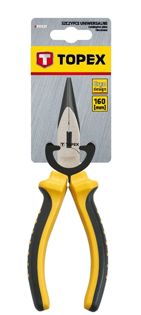Плоскогубці подовжені прямі TOPEX, 160мм - 2