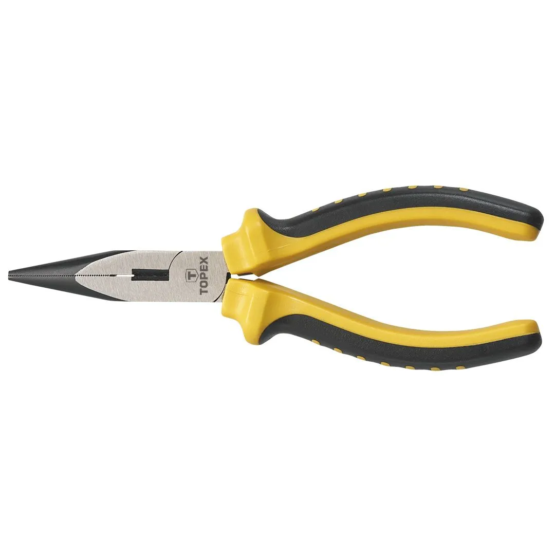 Плоскогубці подовжені прямі TOPEX, 160мм