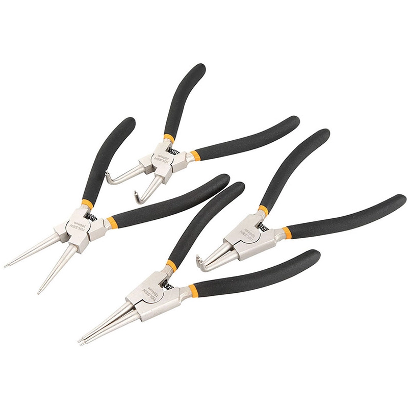 Щипці для стопорних кілець Tolsen, набір 4шт, 19-60мм, CrV - 2