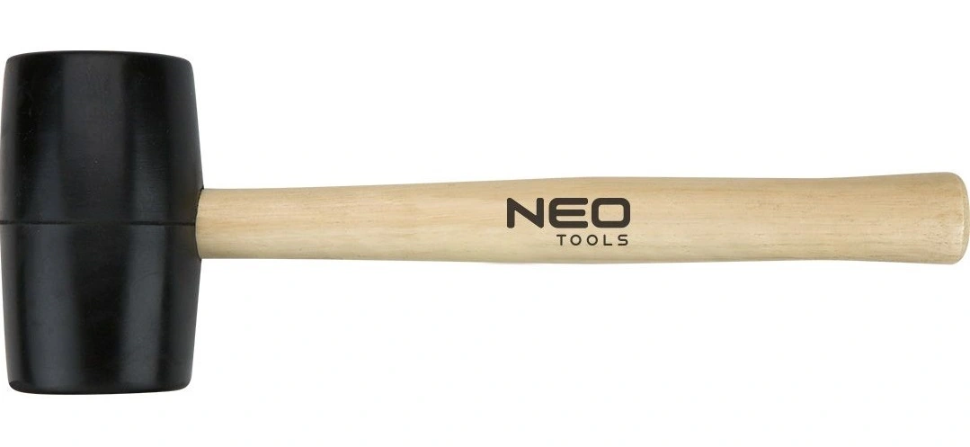 Киянка гумова Neo Tools 900г 72мм руків'я дерев'яне