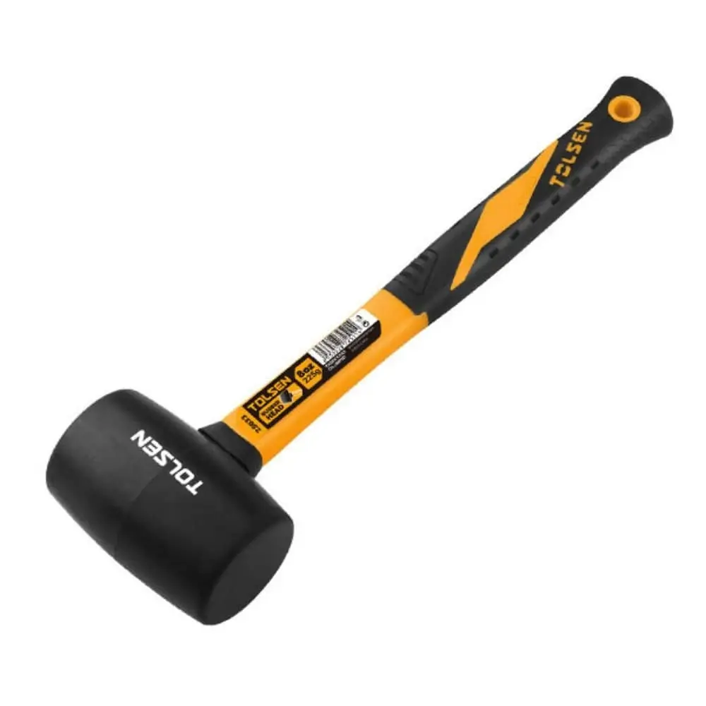 Киянка гумова Tolsen 675г 35мм руків'я скловолокно - 2
