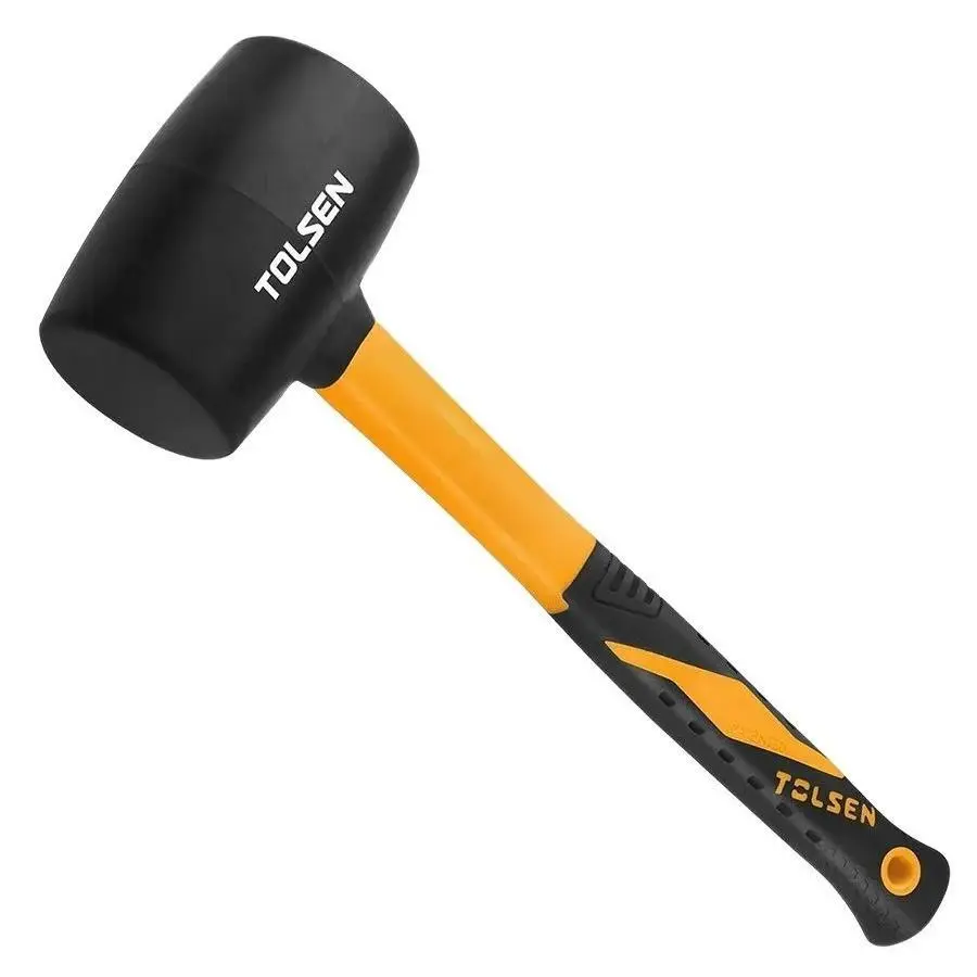 Киянка гумова Tolsen 675г 35мм руків'я скловолокно - 4