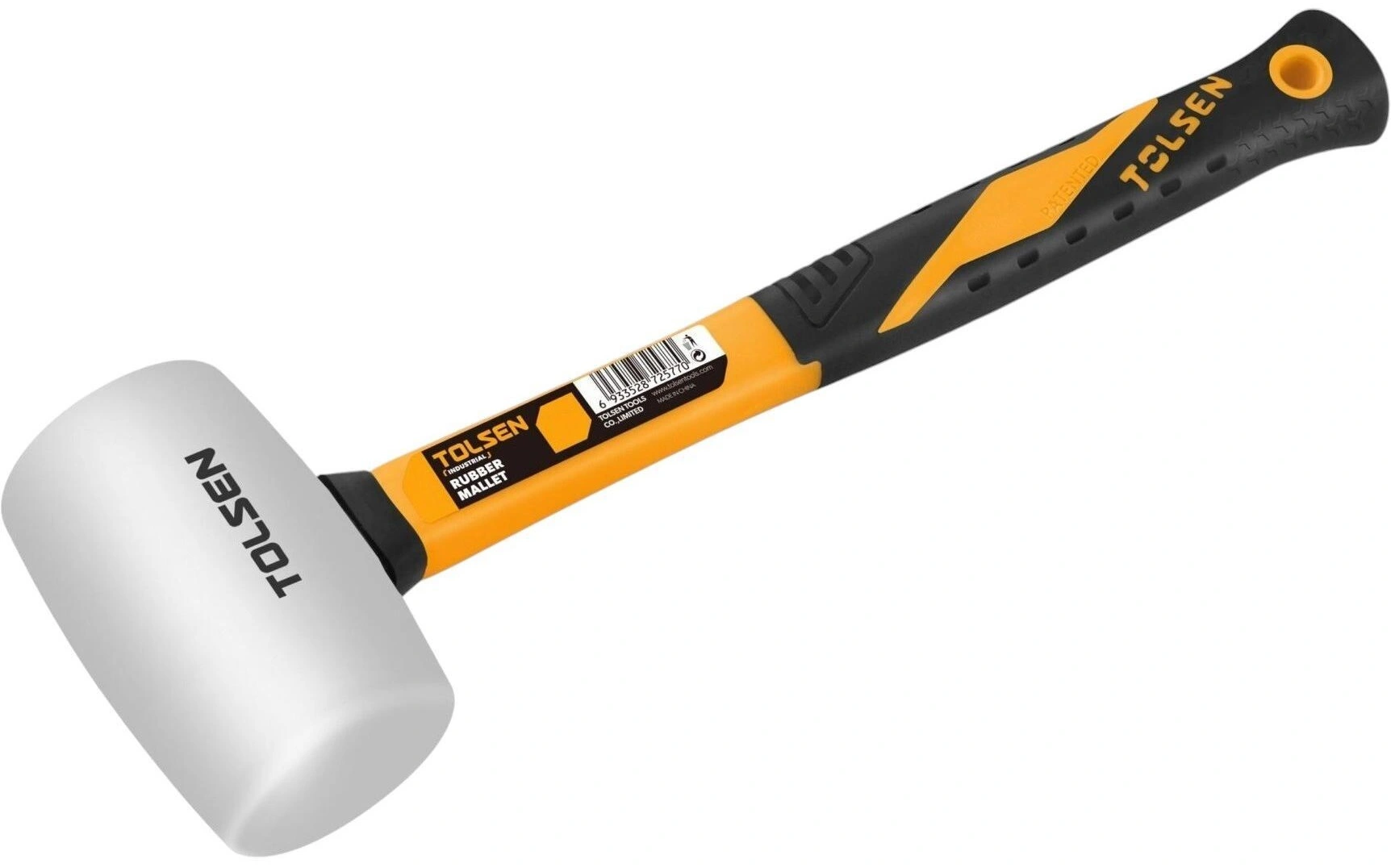 Киянка гумова Tolsen 675г 35мм руків'я скловолокно