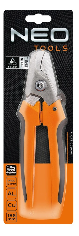 Кабелеріз Neo Tools, для мідних та алюмінієвих кабелів до 13мм, 185мм - 2