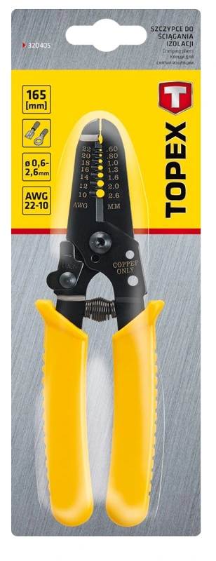 Знімач ізоляції TOPEX, автоматичний, 0.6-2.6мм2 165мм - 2