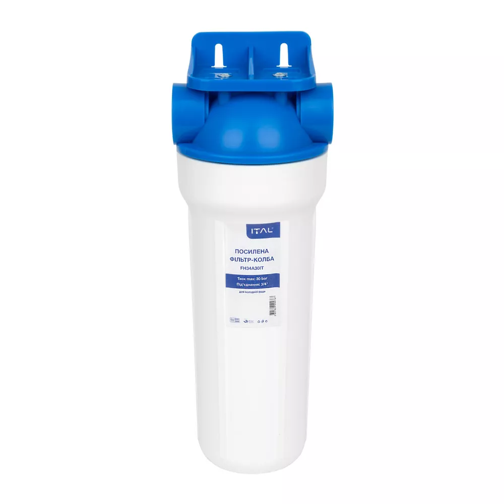 Фільтр магістральний ITAL 2,5"x10" - 3/4" з підсиленим з'єднанням (30 бар)