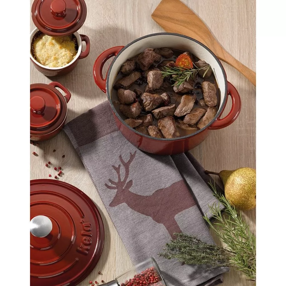 Каструля чавунна з кришкою KELA Calido 2,5 л (11940) - 2