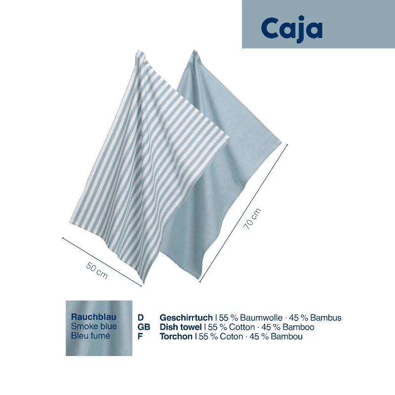 Набір кухонних рушників KELA Caja, димчасто-блакитний - 2