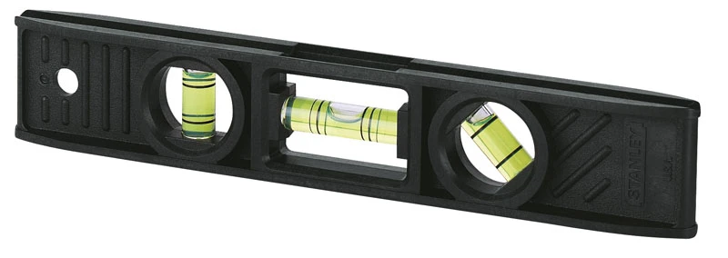 Рівень Stanley Torpedo, 20см, 3 капсули, ABS-пластик