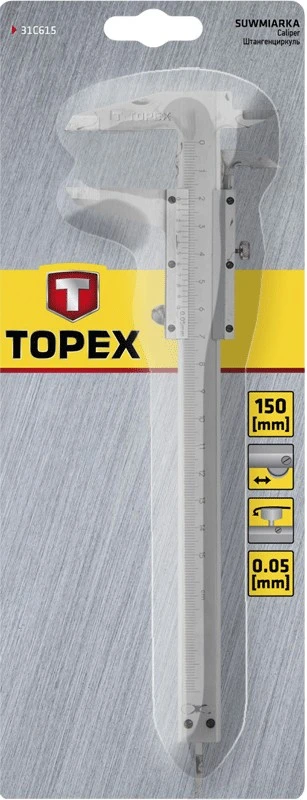 Штангенциркуль TOPEX, 150мм, сталь - 2