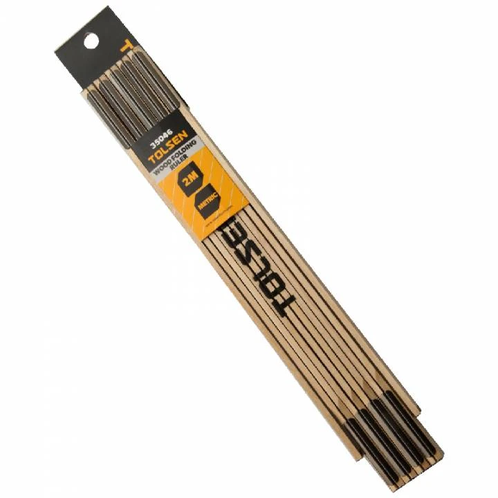 Лінійка Tolsen, складна, дерев'яна 2000мм - 2