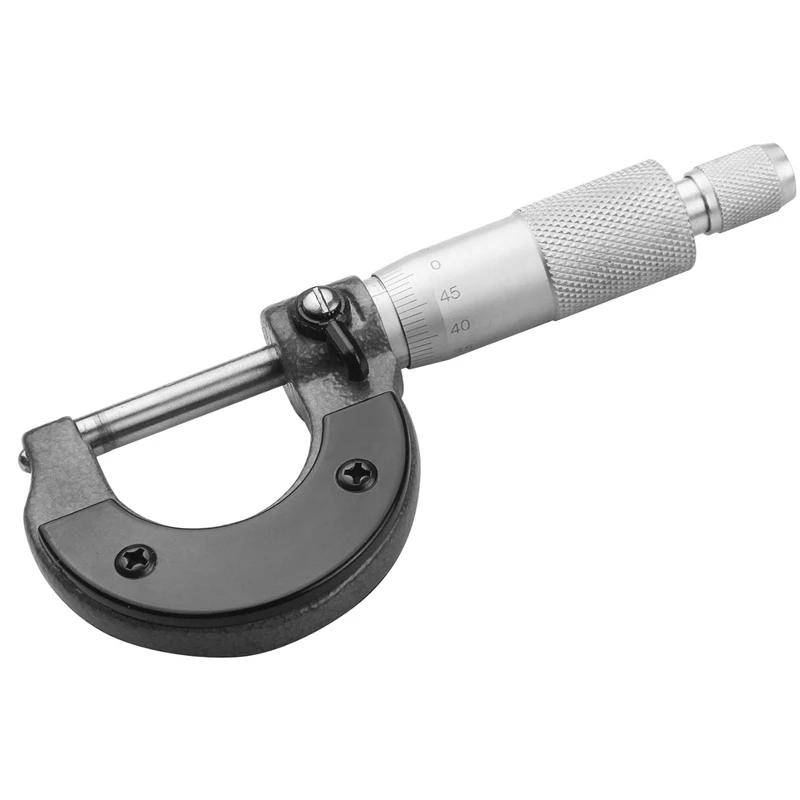 Мікрометр Tolsen з верн'єром 0-25мм, ±0.01мм/м