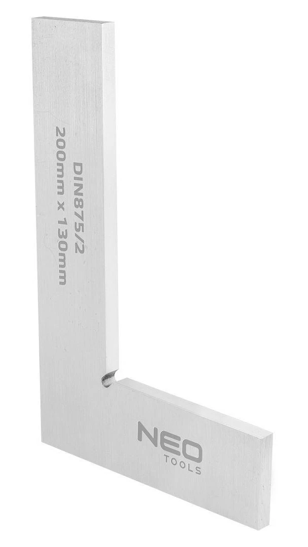 Кутник Neo Tools прецизійний, 20x13см, 90°, DIN875/2, вуглецева сталь