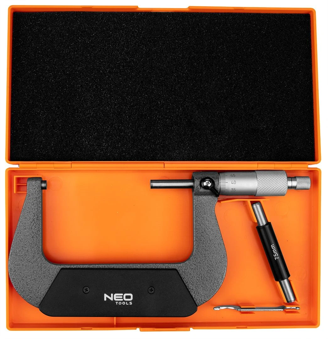 Мікрометр Neo Tools з верн'єром 75-100мм, ±0.01мм/м - 2