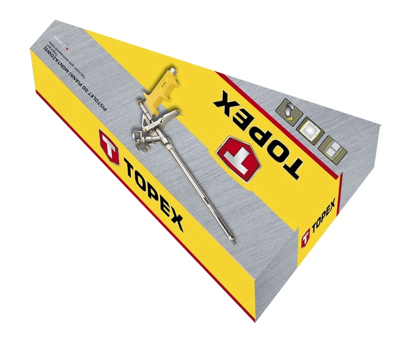 Пістолет для монтажної піни TOPEX, корпус сталь, 310мм - 2