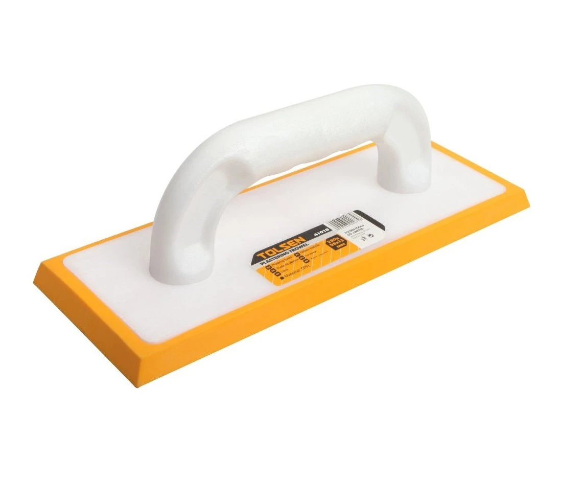 Терка Tolsen, 250х95х13мм, пластик, гумова останова