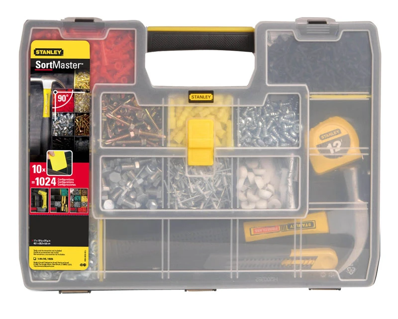 Органайзер Stanley Sort Master, 17 відділень, регульовані перегородки, 9х43x33см, пластик - 2