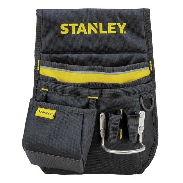 Сумка поясна для інструменту Stanley Basic Tool Pouch, Кишеня, 8 відділень, металевий тримач молотка
