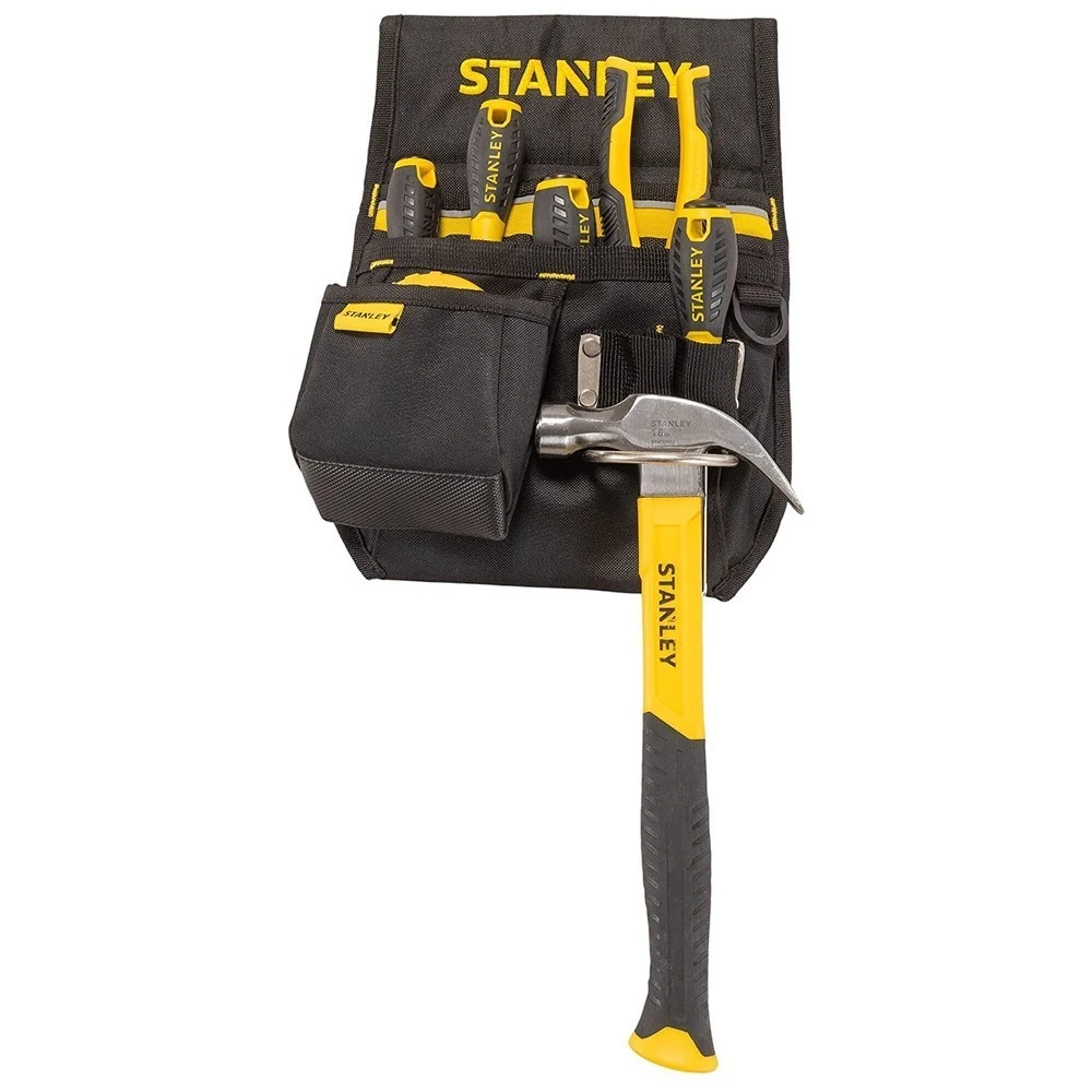 Сумка поясна для інструменту Stanley Basic Tool Pouch, Кишеня, 8 відділень, металевий тримач молотка - 2