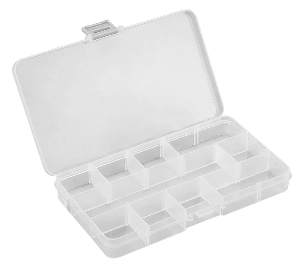 Органайзер TOPEX універсальний, двосторонній, 10 відділень, регульовані перегородки, 4.2х15.2x9.5см,