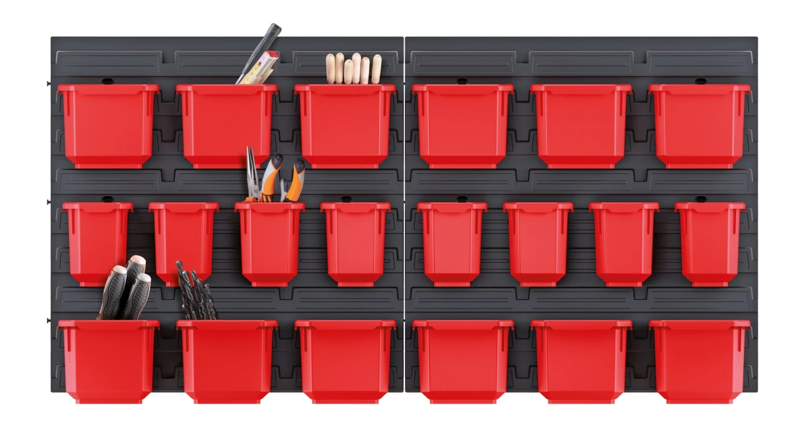 Панель підвісна з набором контейнерів для зберігання Kistenberg KOR6, 2 панелі 38.6х1.8х39см, 20 кон - 2