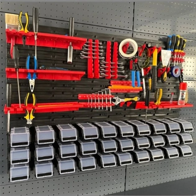 Панель підвісна з набором контейнерів, гачків та полиць Kistenberg KS_kit12, 4 панелі 57.6х1.8х39см, - 2