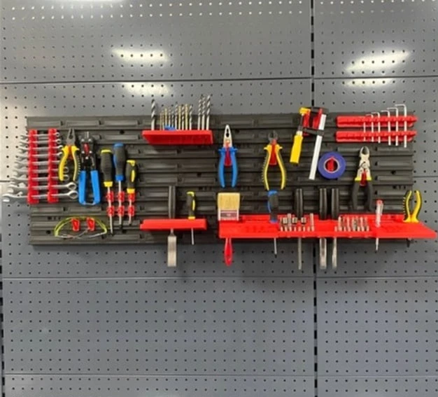 Панель підвісна з набором гачків та полиць Kistenberg KS_kit14, 2 панелі 57.6х1.8х39см, 20 гічків, 3 - 2