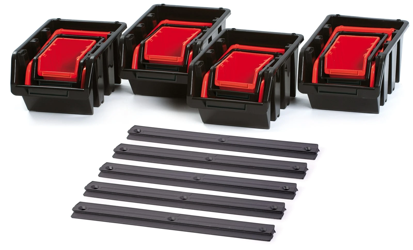 Панель підвісна з набором контейнерів для зберігання Kistenberg KST16, 5 панелей 38.6х0.8х4.3см, 16