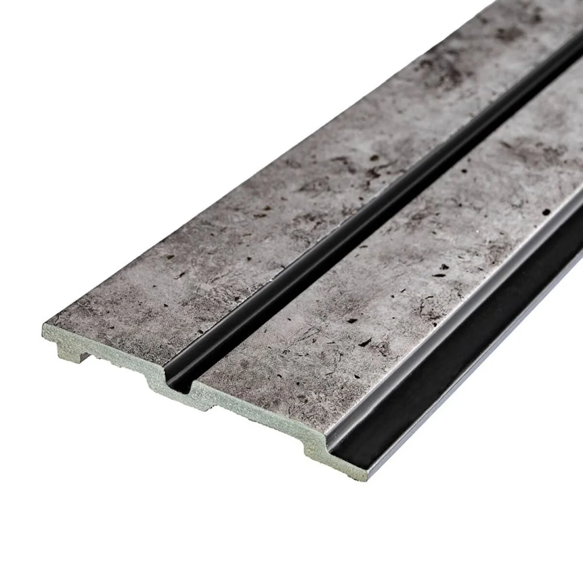 Рейка декоративная PS 2900х120х12мм Бетон с золотыми вкраплениями SW-00001752