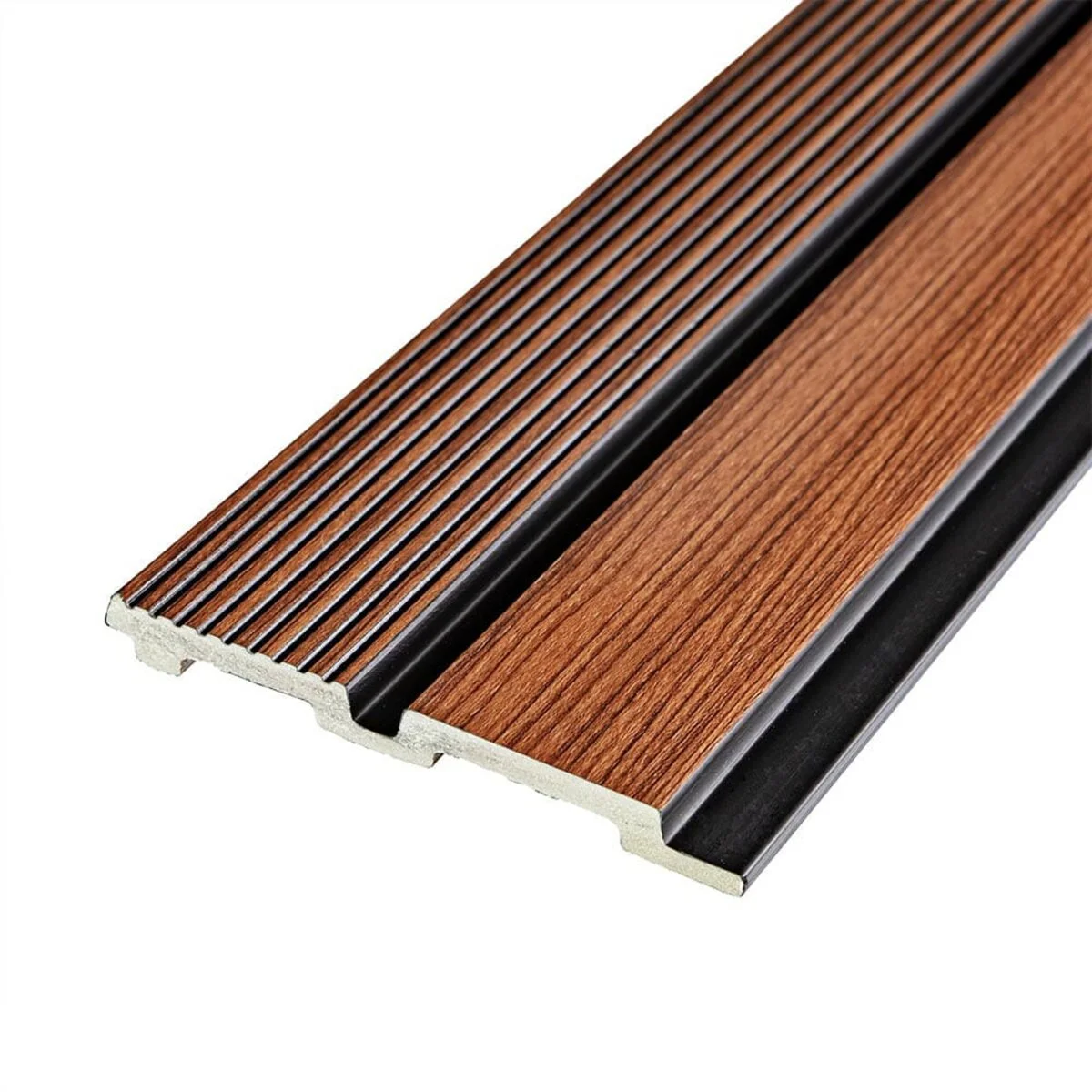 Рейка декоративная PS 2900х120х12мм Теплый каштан SW-00001753