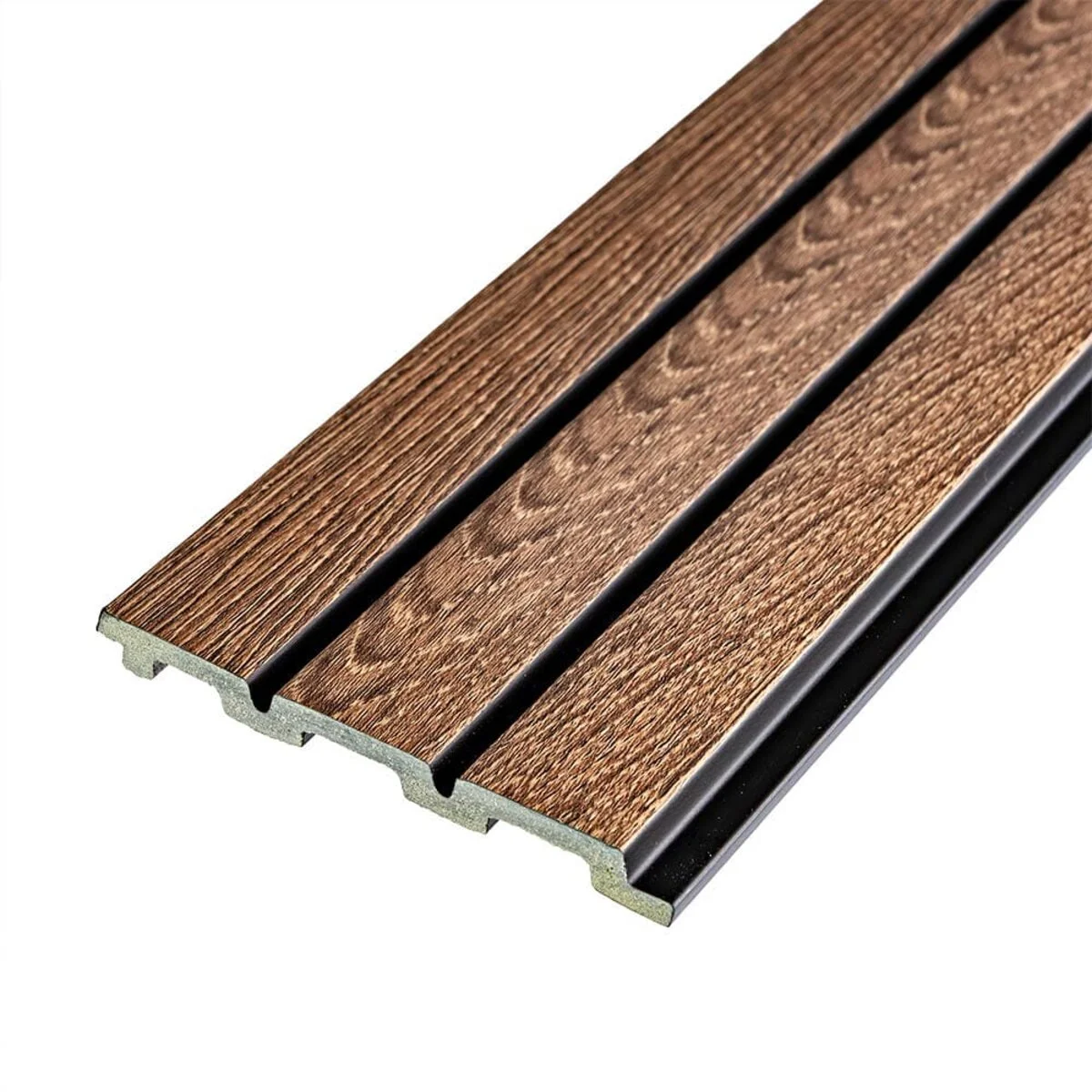 Рейка декоративная PS 2900х120х12мм Орех SW-00001739