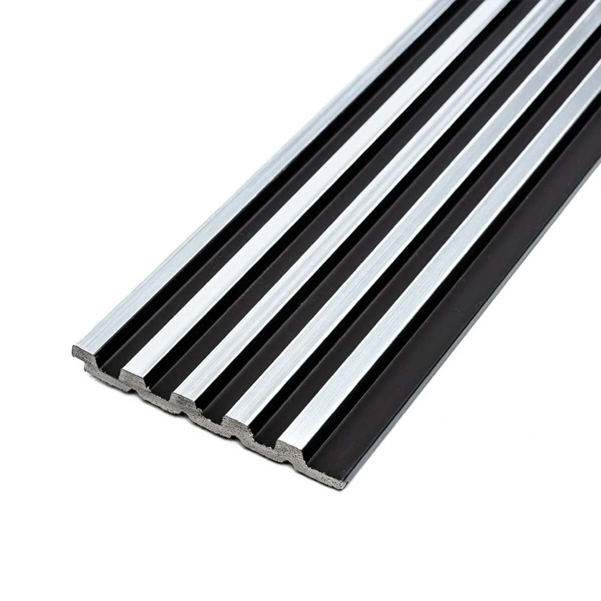 Рейка декоративная PS 2900х120х12мм Черный с серебром SW-00002133