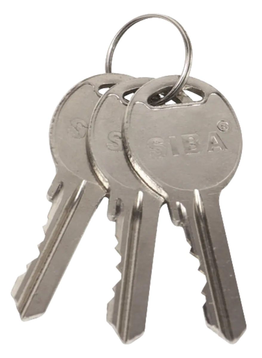 SIBA Циліндр 68 мм (31/37) кл-кл 5 кл. жовтий 12168/C - 2