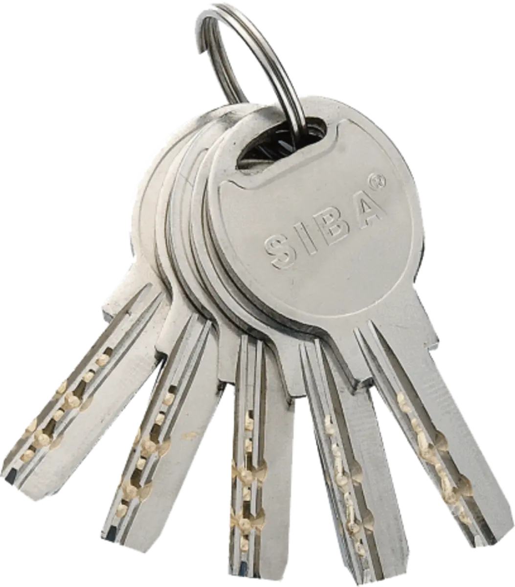 SIBA Циліндр 80мм (35 х45Т) кл-пов 5 кл. хром 12180/BТК - 2