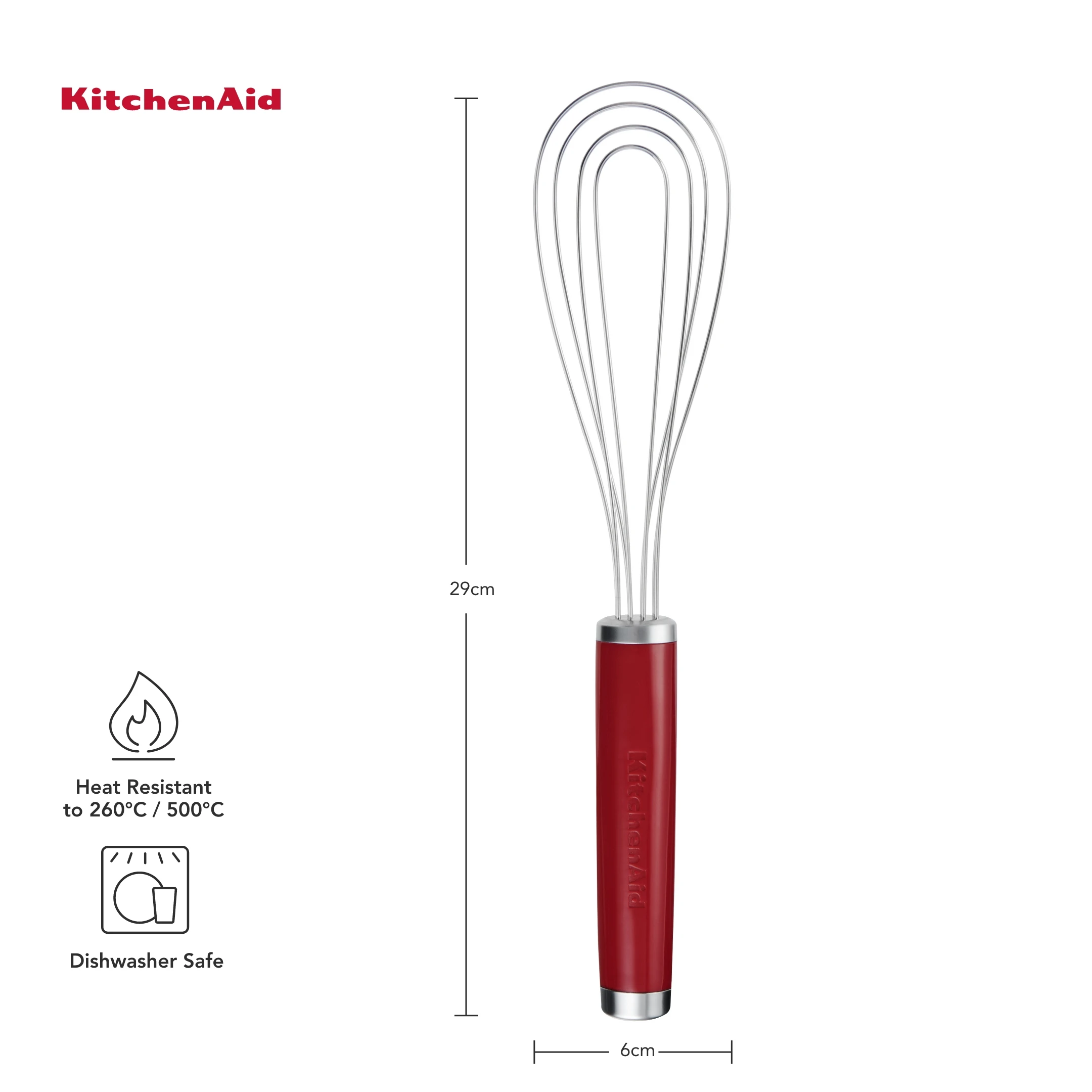 Віночок KitchenAid Coreline, 29,3 см, червоний (KAG062OHERE) - 2