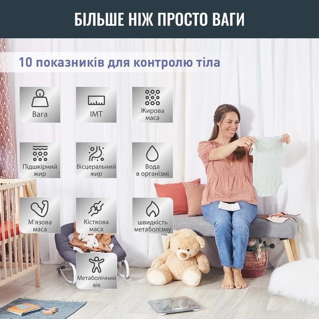 Ваги підлогові TEFAL GOODVIBES LIFE BM9600S1 - 2