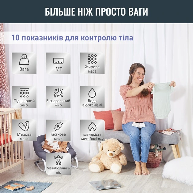 Весы напольные TEFAL GOODVIBES LIFE BM9600S1 - 2