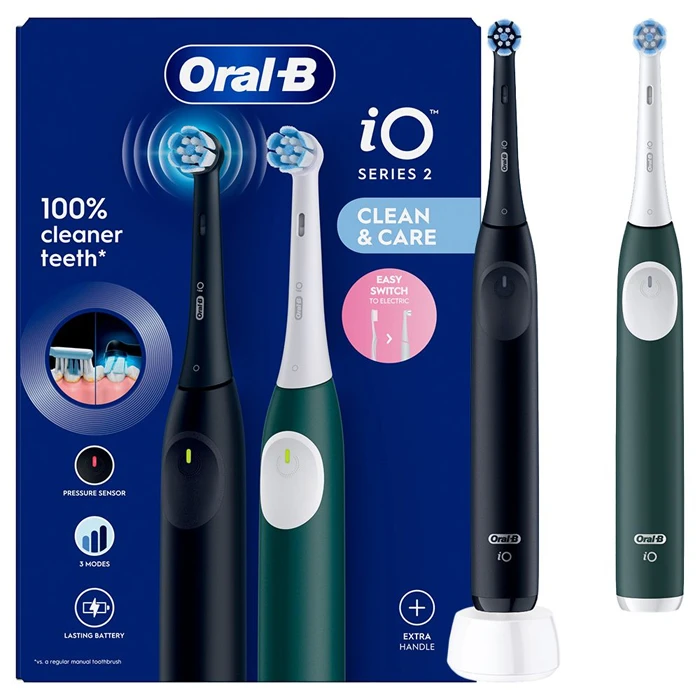 Зубні щітки BRAUN Oral-B iO Series 2 iOS2d.2ZZ9.0 Black+Green (2)