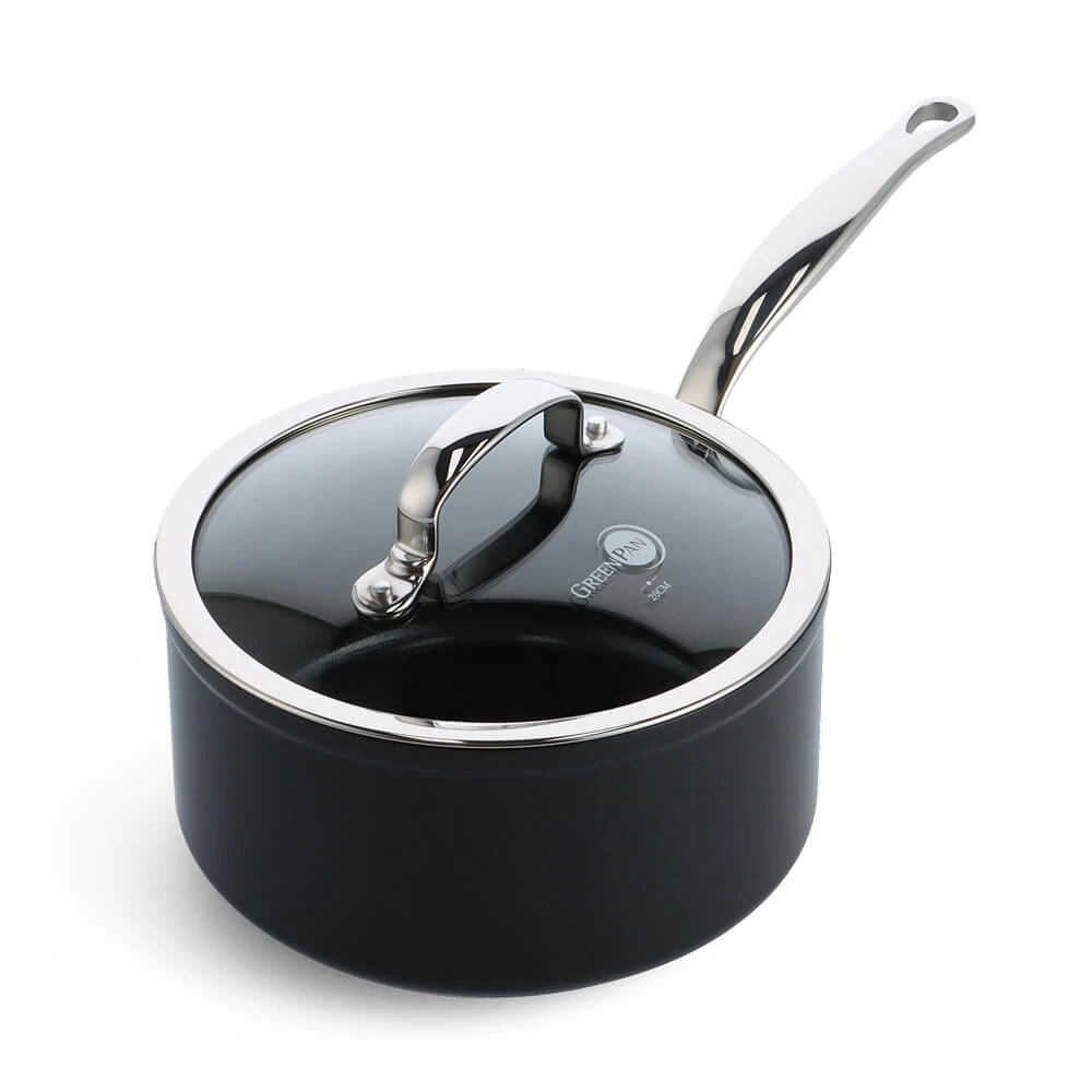 Ківш з кришкою GreenPan Barcelona Pro, 20 см, 3,1 л, з керамічним покриттям