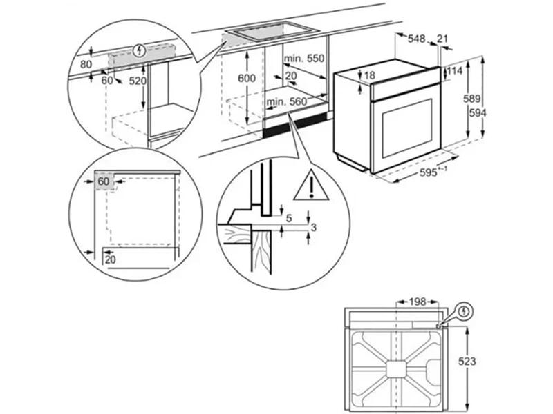 Духова шафа Electrolux - EOA 5220 FOV - 2