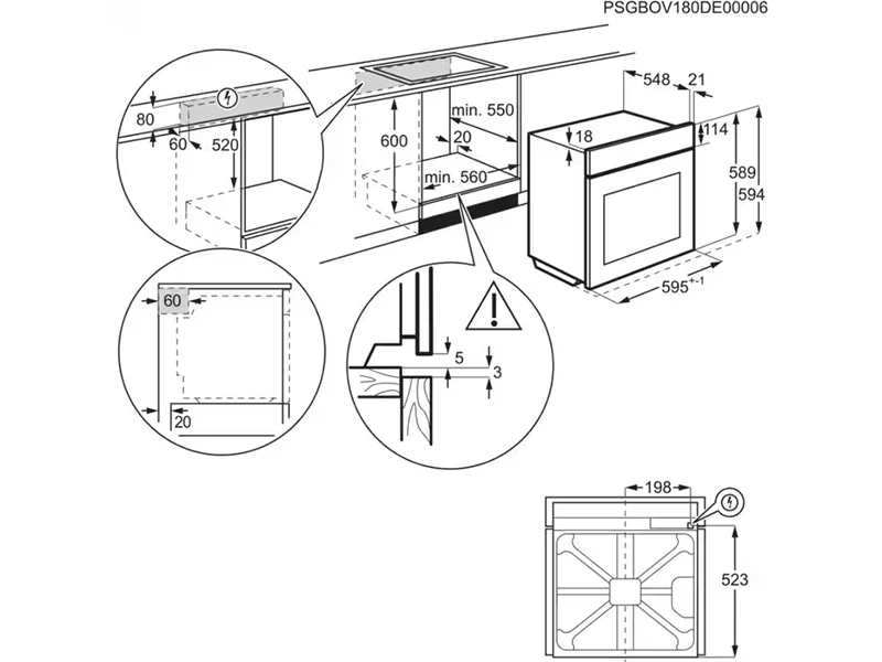 Духова шафа Electrolux - EOC8P39WX - 9
