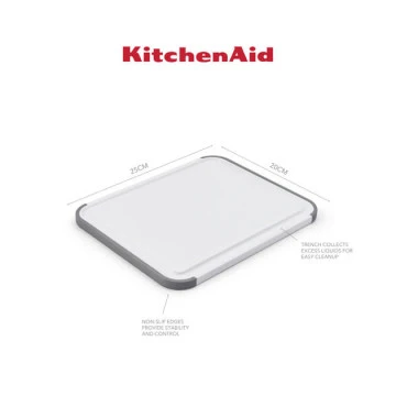 Дошка для нарізки KitchenAid Universal, двостороння, 20,3 х 25,3 х 1 см (KEG701NOSMGA) - 3