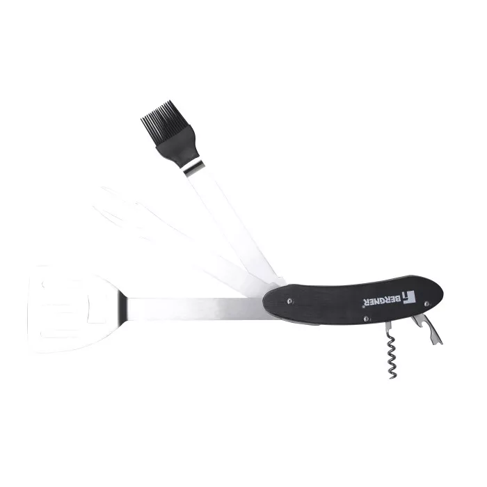 BG-3338 Набір кухонних аксесуарів для барбекю Bergner In black, 5 в 1 (BG-3338)