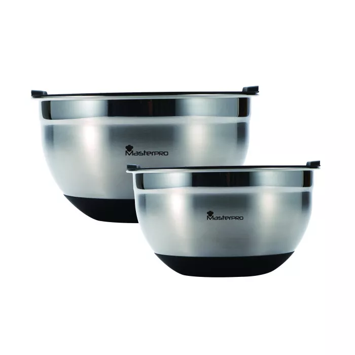 BGMP-1553 Набір мисок для змішування з кришками MasterPro Foodies collection, 2 шт (BGMP-1553) - 2