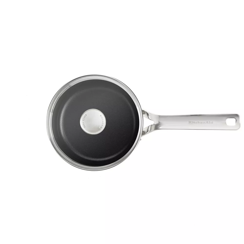 Набір ковшів із кришками KitchenAid SSS, 16/18/20 см, 1,5/2,1/3,1 л з керамічним а/п покриттям (CC00 - 2