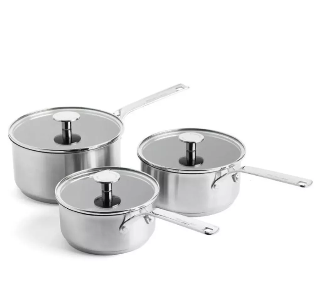 Набір посуду KitchenAid SSS, 8 предметів, 16/18/20 см, 1,49/2,13/3,11 л, 20+28 см (CC004221-001) - 2