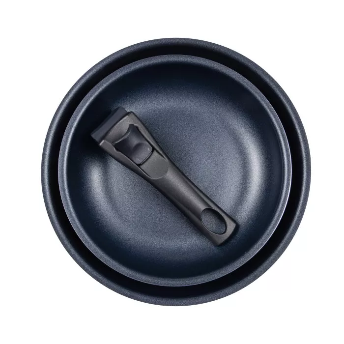 BG-31605-RD Набір сковорідок зі знімною ручкою Bergner Click & cook, 22/26 см, червоний (BG-31605-RD - 2