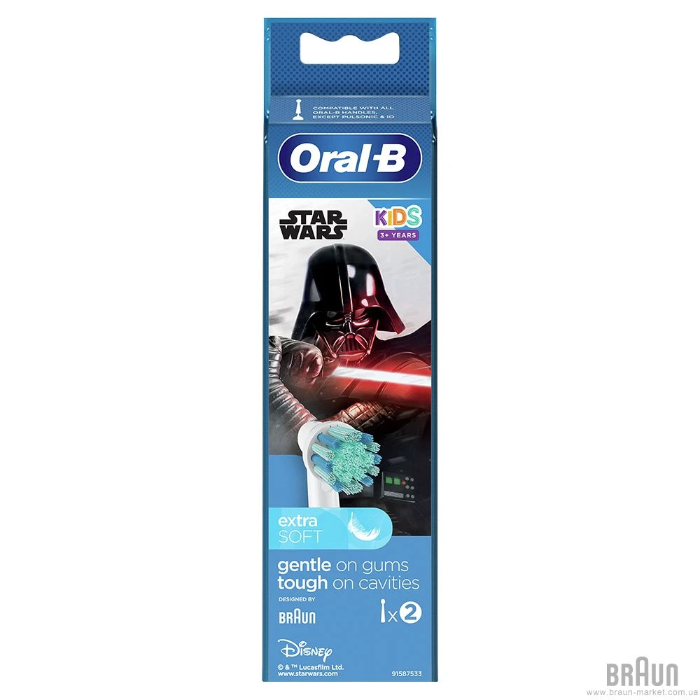 Насадка для електричної зубної щітки BRAUN Oral-B Star Wars EB10S Extra Soft (2) - 2
