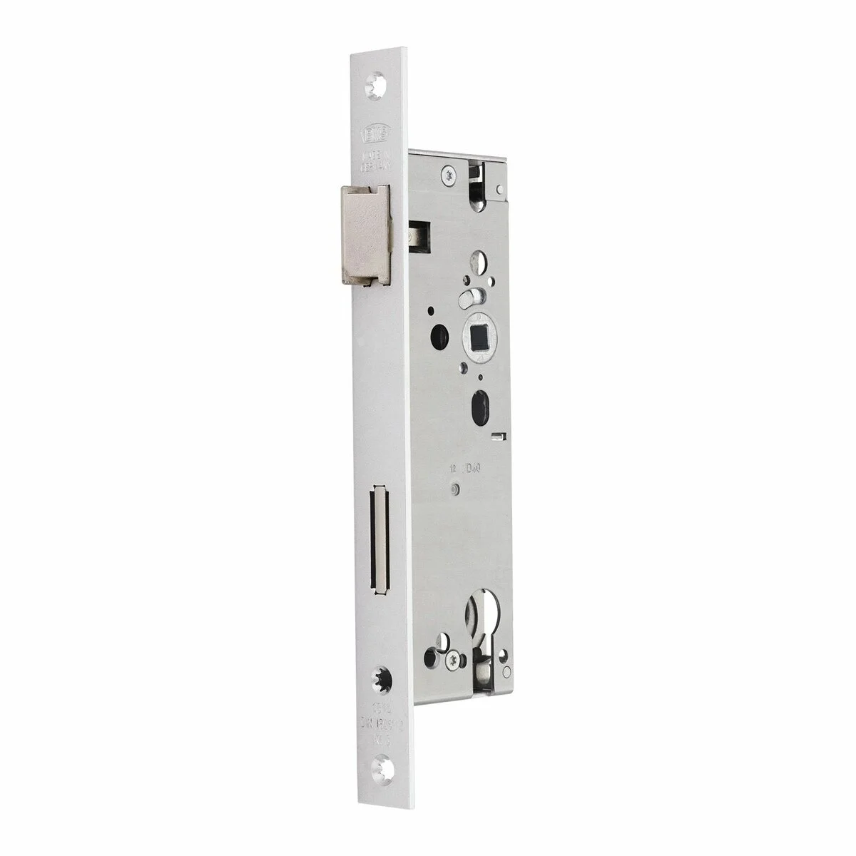 Замок GU BKS B-1314-0014 с защелкой 92/40 мм планка 24x245x3мм Хром