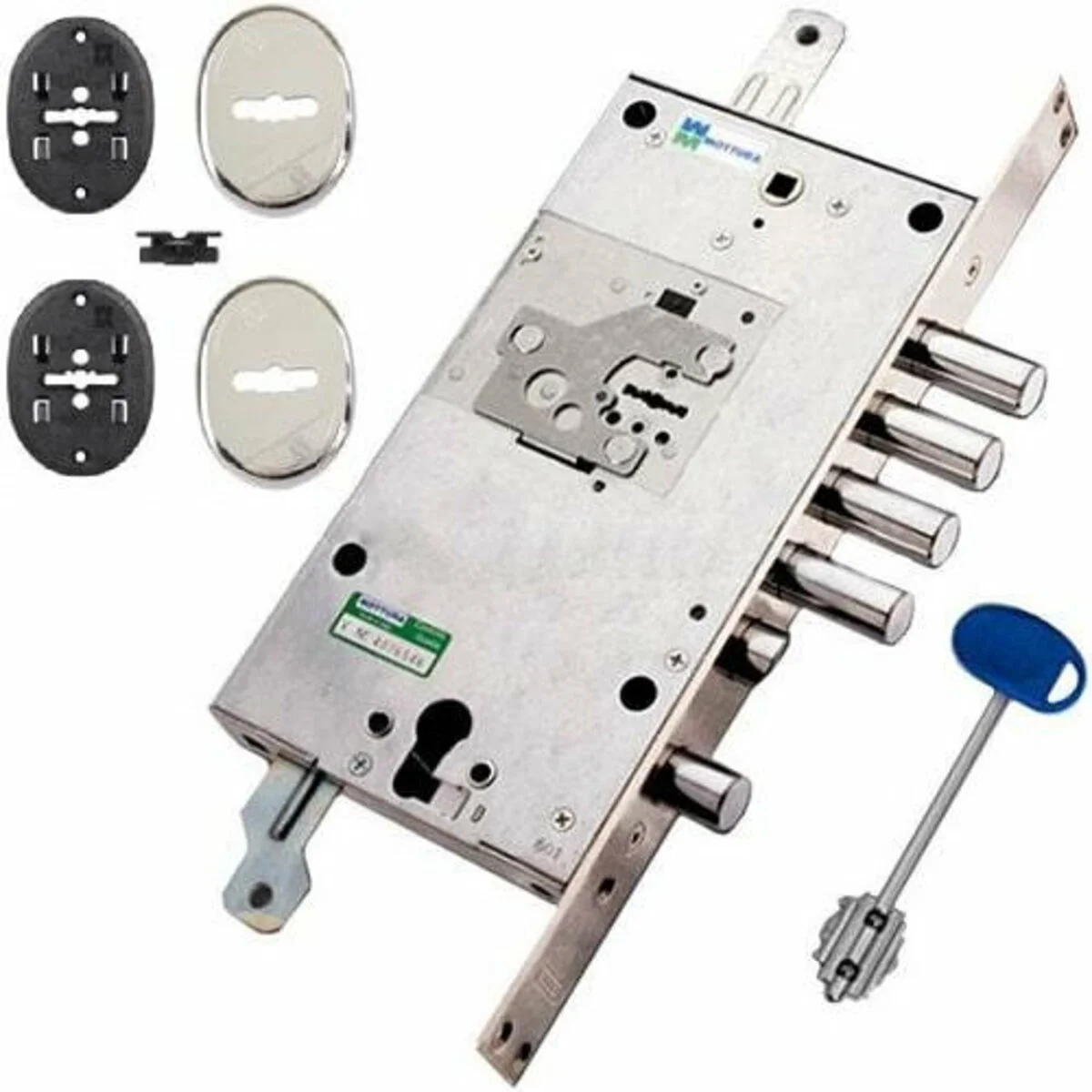 Замок MOTTURA 2-системный с перекодировкой MY KEY 54J797BDRN5DC4C CR правый ключ 6 см Хром